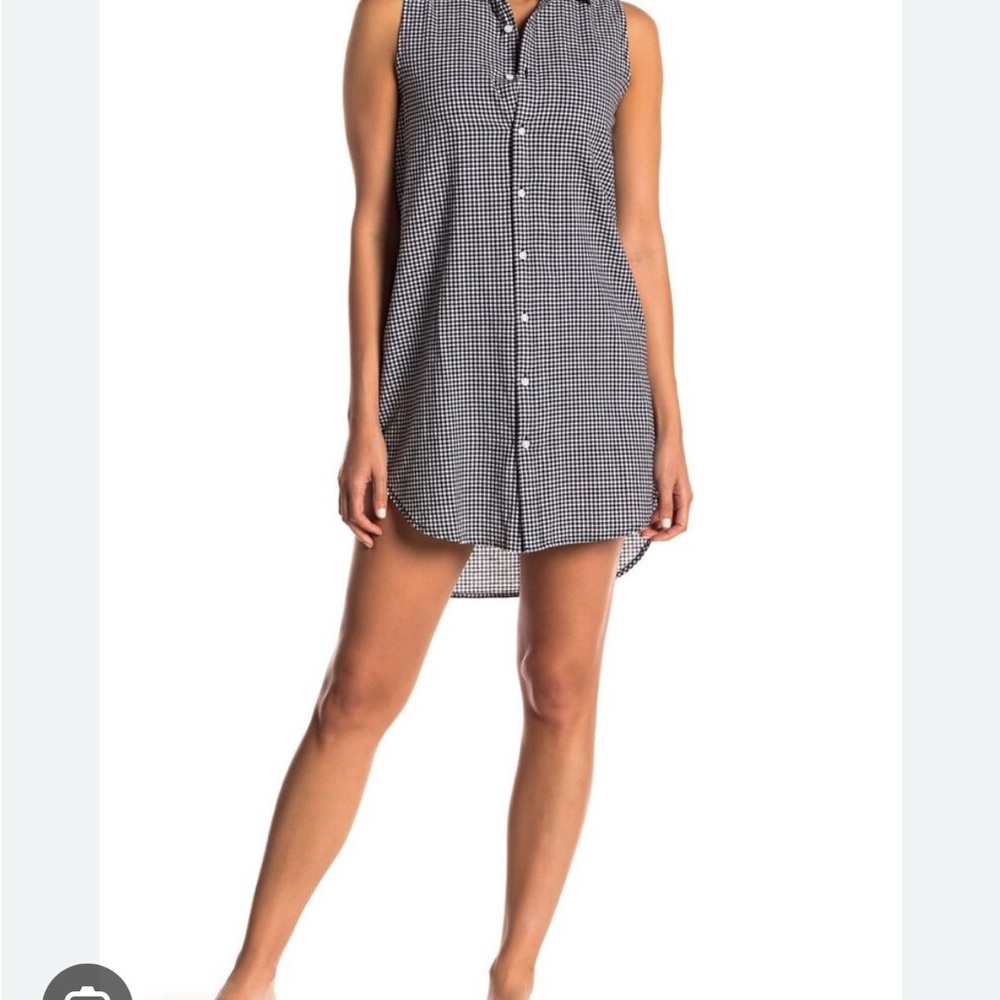 Onia Black and White Checkered Swim Coverup NWT